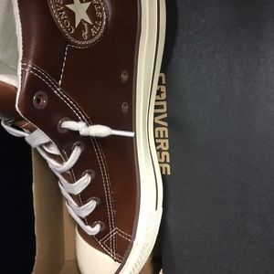 Leather Chuck Taylors Converse